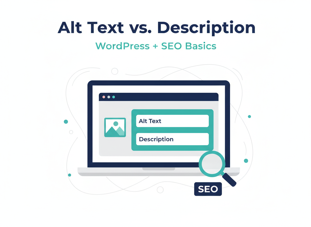 The difference between Alt text and Description text in wordpress